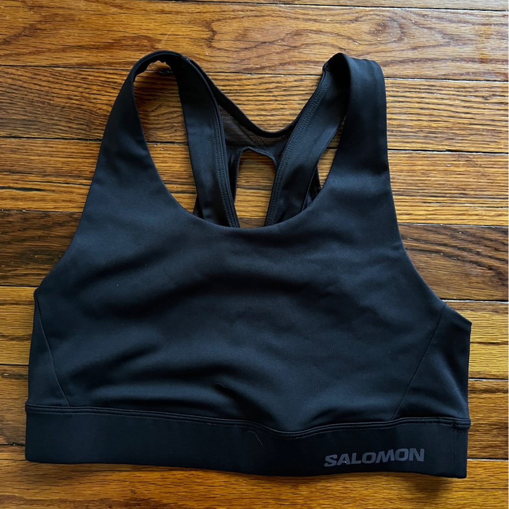 Salomon Cross Run Sports Bra- Black, M